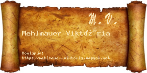 Mehlmauer Viktória névjegykártya
